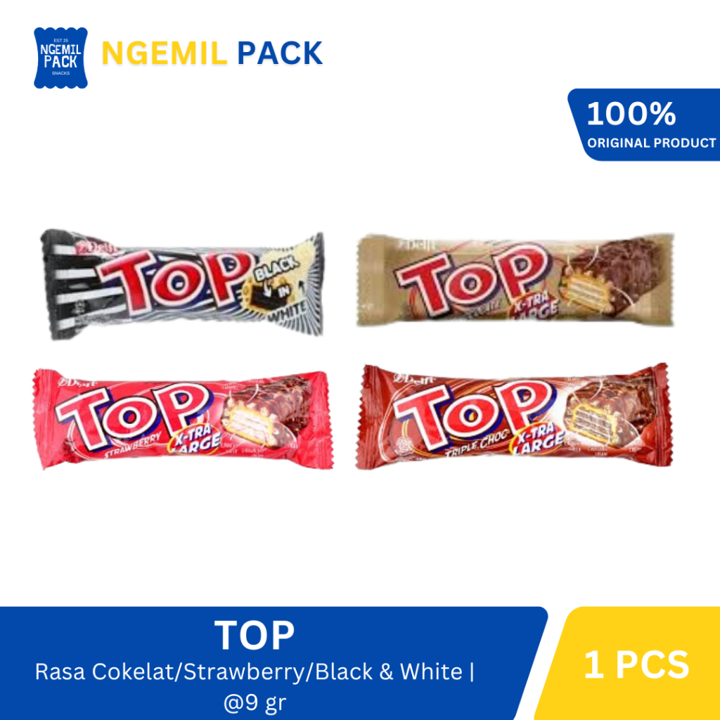

Delfi Top Cokelat/Strawberry/Black & White/Triple Choc Isi 1pcs