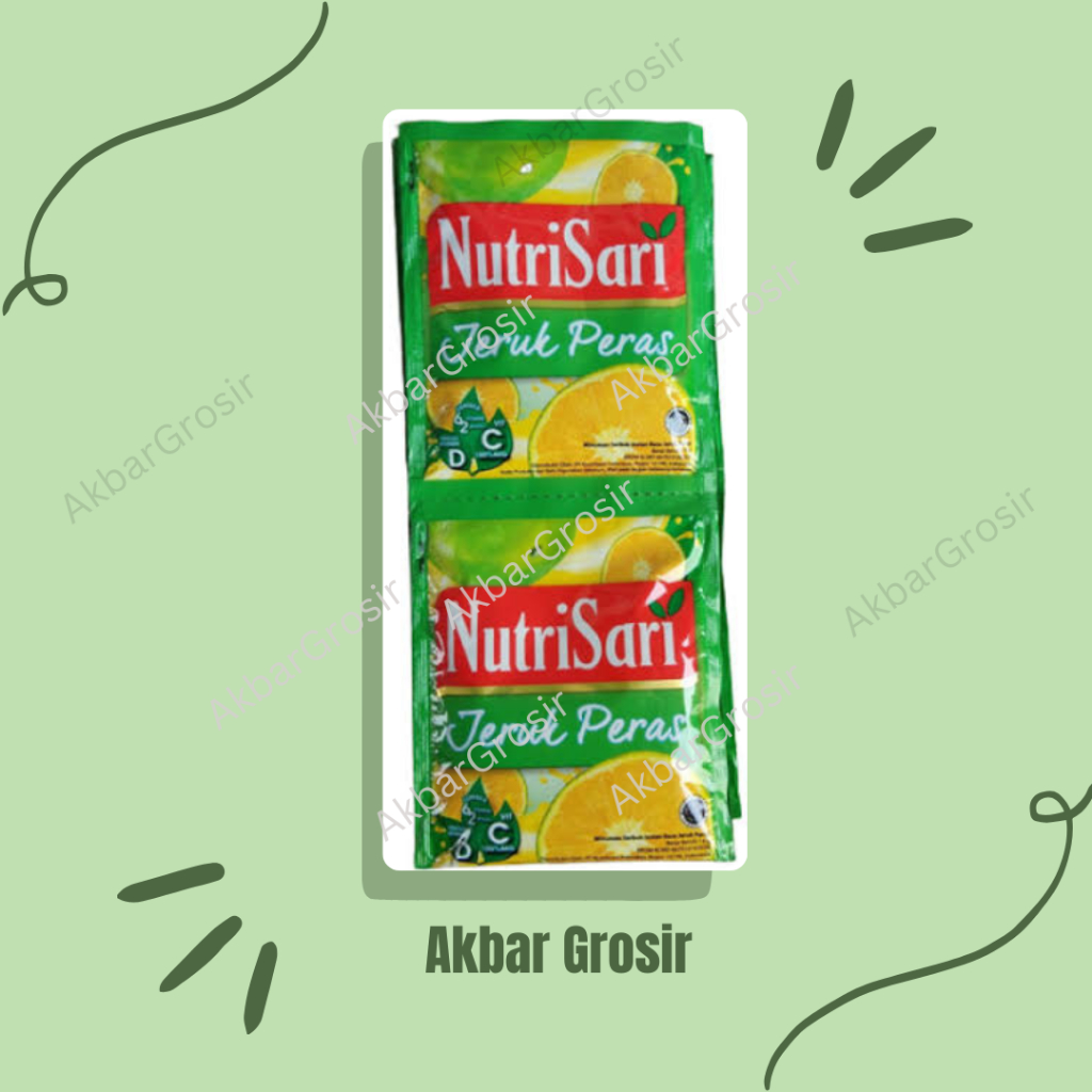 

Nutrisari Varian Rasa Jeruk Peras Sachet RENCENG ( ISI 10sachet ) PROMO