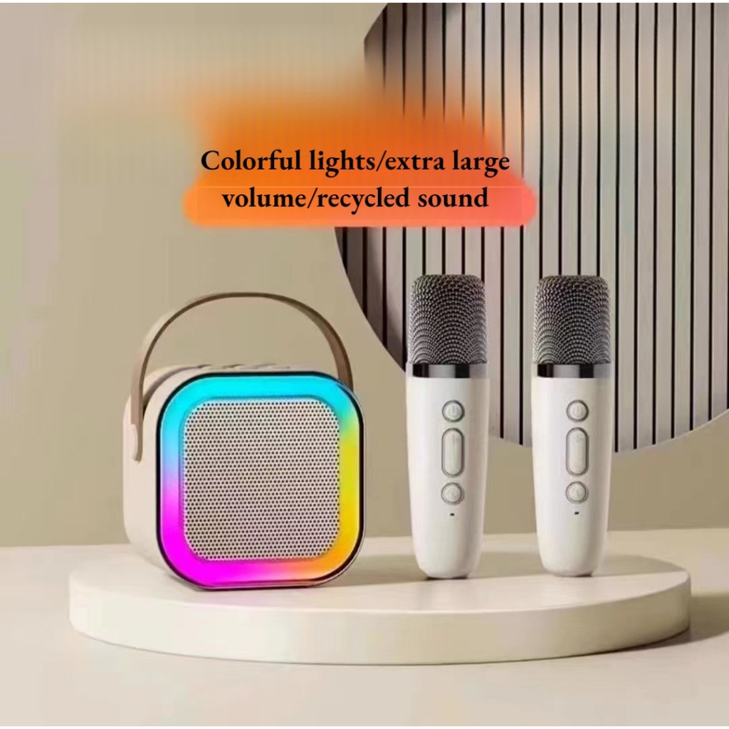 Speaker Bluetooth Karaoke Microphone 2pcs/Set karaoke speaker Bluetooth 5.3 Mini Karaoke 2Mic 1 Set 