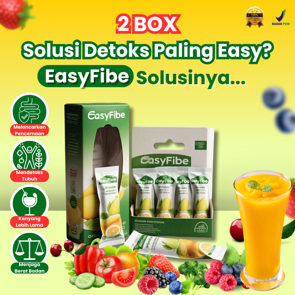 

EASYFIBE - Fiber Colagen Drink Bantu Diet dan Detox Usus Solusi Perut Buncit