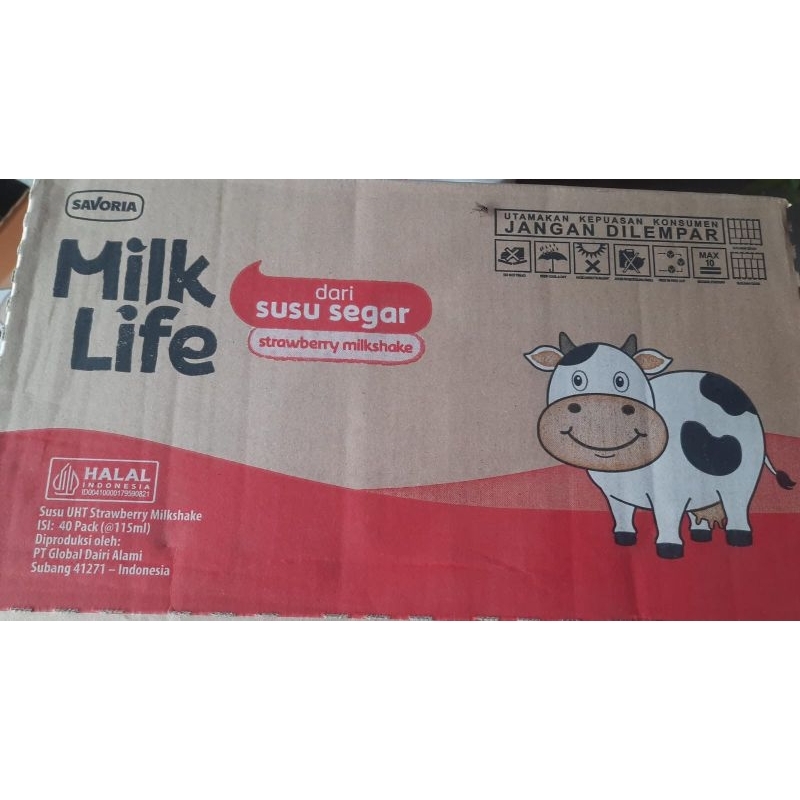 

Susu MILK LIFE 1 Dus 115ml isi 40 STROBERI strawberry