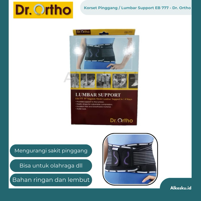 ALKESKU ❤️ DR. ORTHO - Korset Pinggang / Lumbar Support EB 777