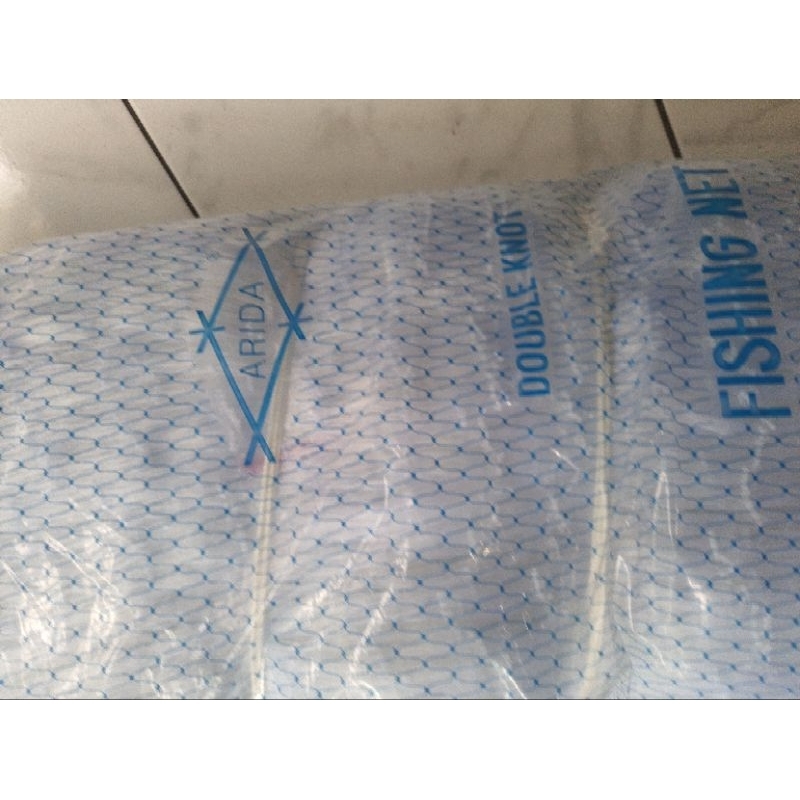 jaring milenium 3 1/2 inch arida sudah di rakit pemberat timah dan pampung