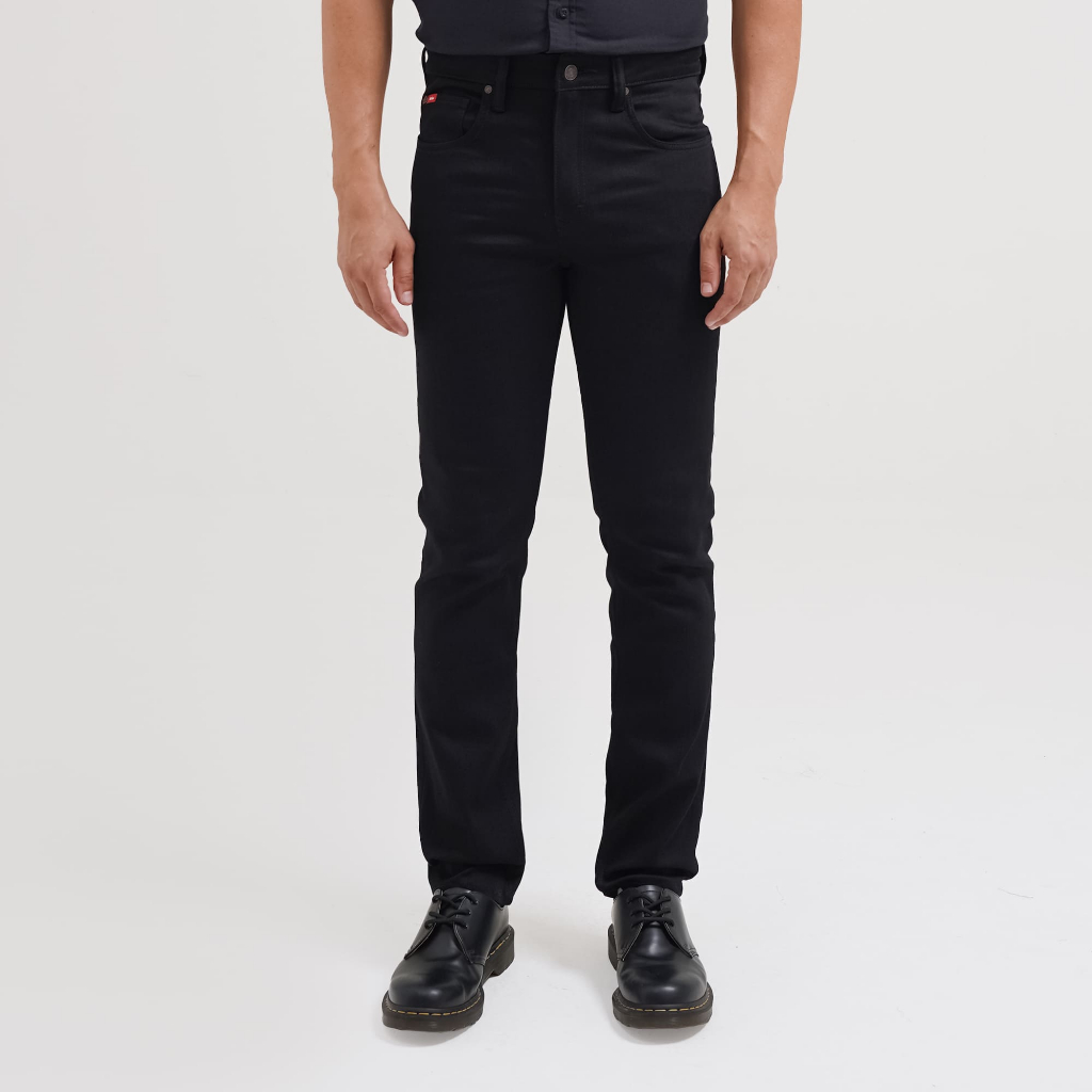 Lee Cooper Slim Fit Jeans Norris Raw Black Deep Ocean