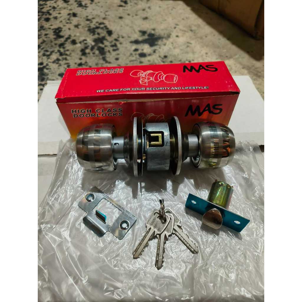 Kunci Bulat Mas / Kunci Pintu Bulat Kamar Mandi / Slot Pintu Bulat WC