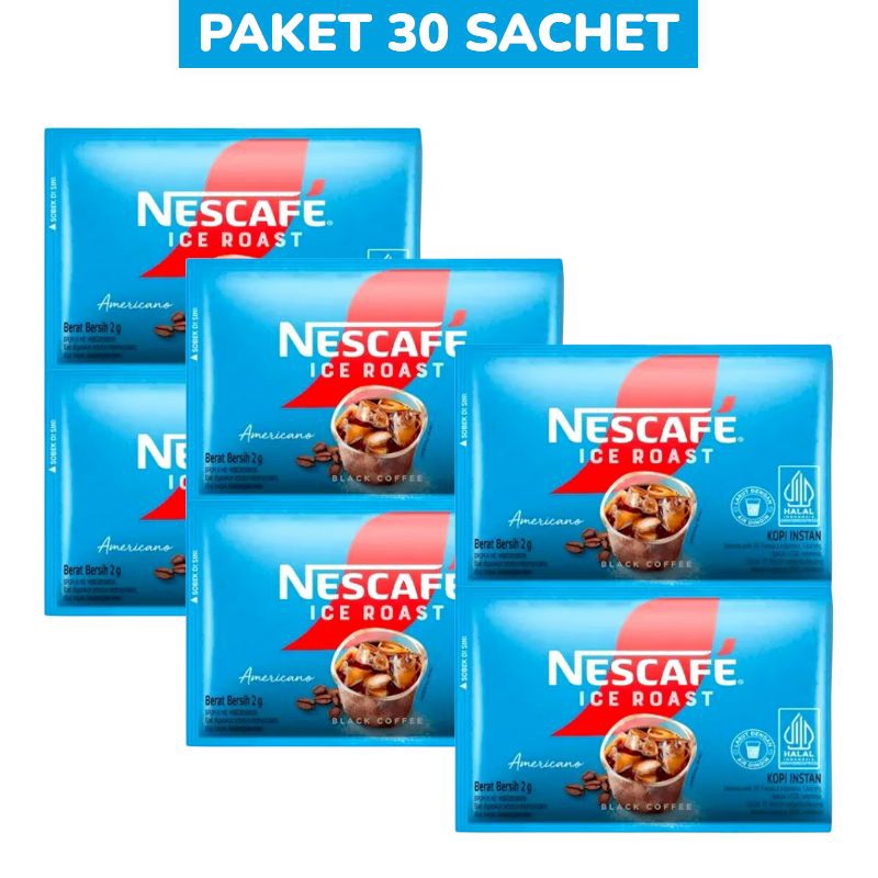 

Nescafe Ice Roast Americano Kopi Instan 2g X 30 Saset