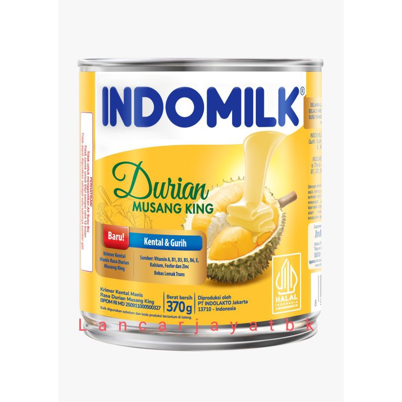 

indomilk durian musang king 370g | krimer kental manis durian musang king