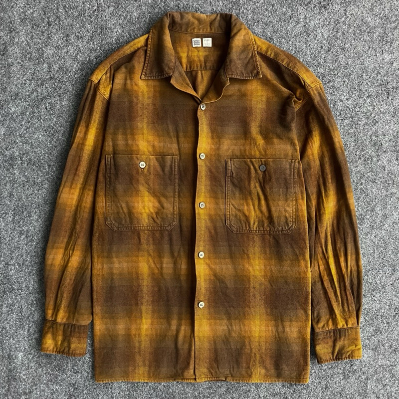 Kemeja Flannel UNIQLO U Oversize Veterano Longshirt