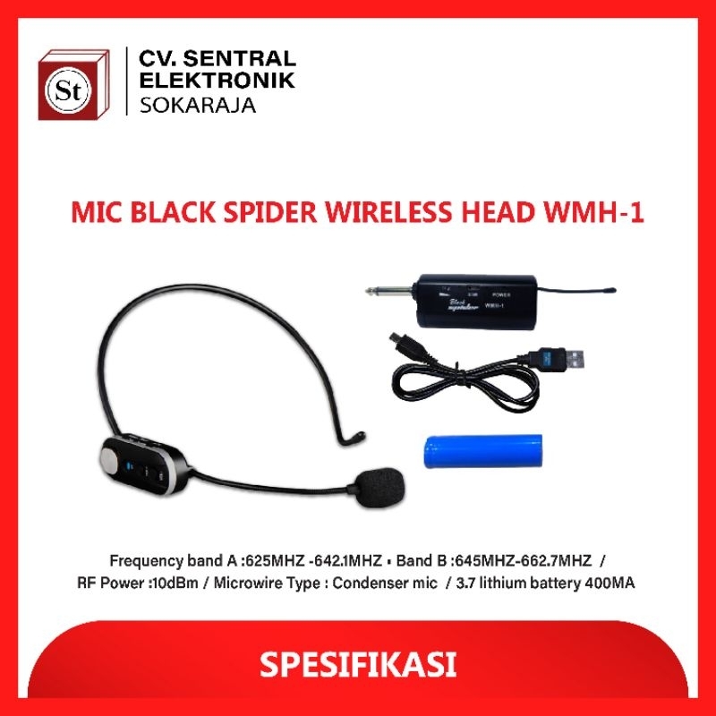 Mic Blackspider Wireles Head WMH 1