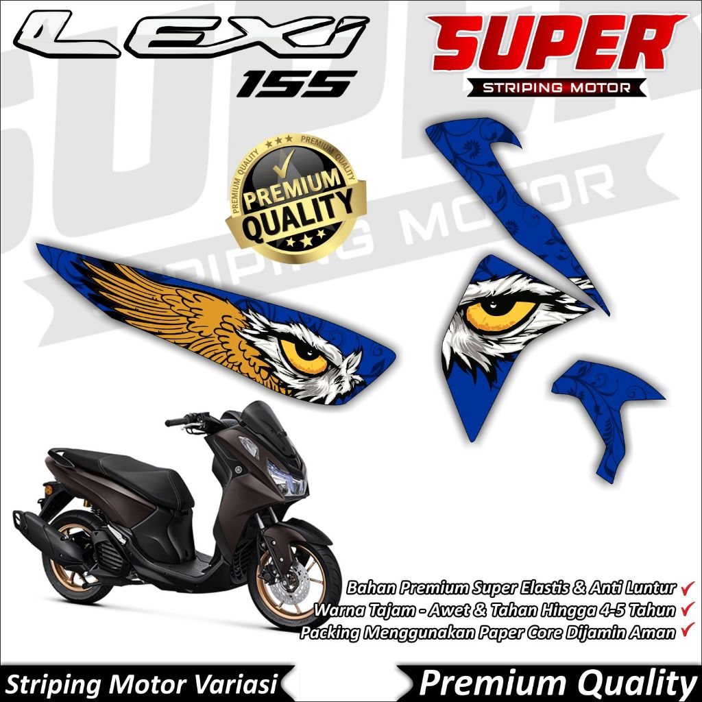 Stiker LEXI 155 Anti Luntur keren Striping Lexi 155 Striping Yamaha LEXI 155 Eagle Eye