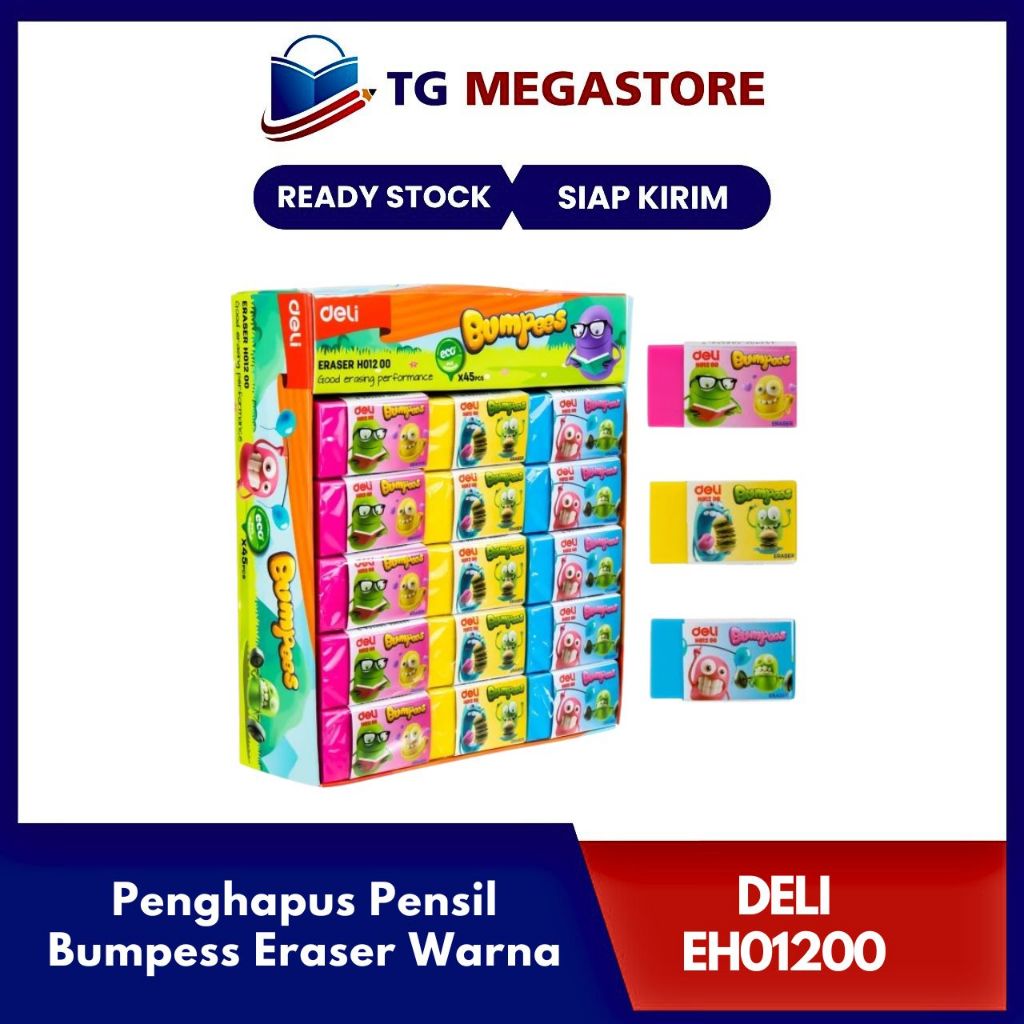

Penghapus Pensil DELI Bumpess Eraser Warna - EH01200