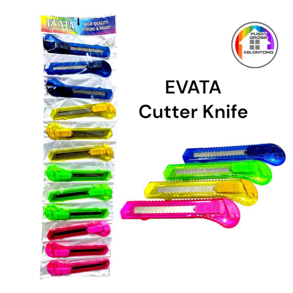 

(1PCS) EVATA YAMATA ESCO - Cutter Pisau dengan Ketajaman Maksimal Serbaguna Harga Terbaik - Pusat Kelontong