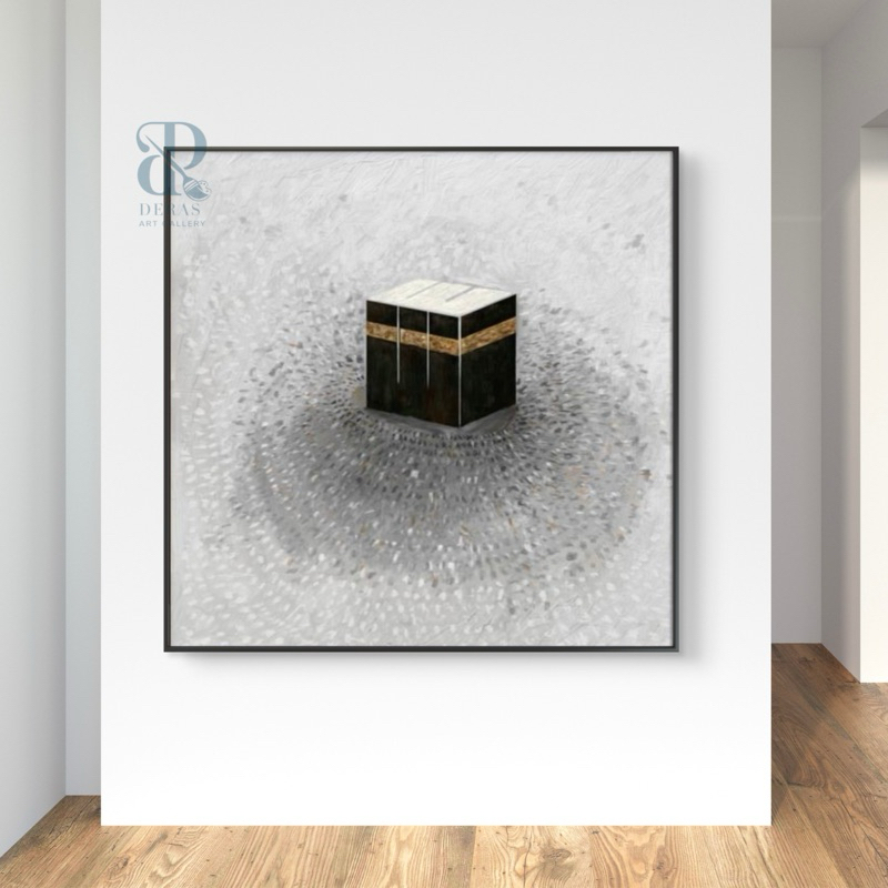 Lukisan kabah kanvas minimalis abstrak tekstur aethetic