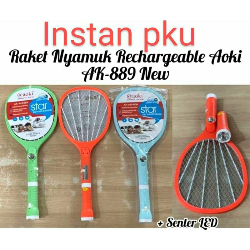 Reket nyamuk /Raket nyamuk aoki senter bisa lepas
