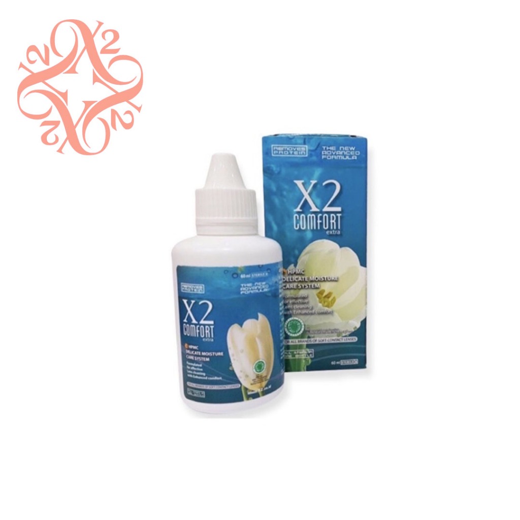 Lensza | Cairan Softlens X2 Comfort 60ml | Mps X2 Comfort Extra | X2 Comfort Extra 60ml