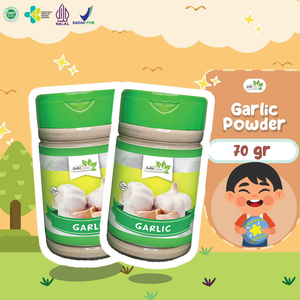 

Sanfood Indonesia Garlic Powder 70gr Bubuk Bawang Putih Non MSG Bumbu MPASI w22