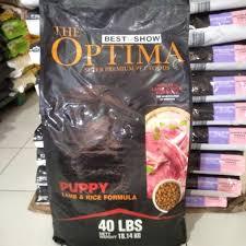 MAKANAN ANAK ANJING OPTIMA PUPPY DOG 18.14KG - DOG FOOD OPTIMA LAMB & RICE