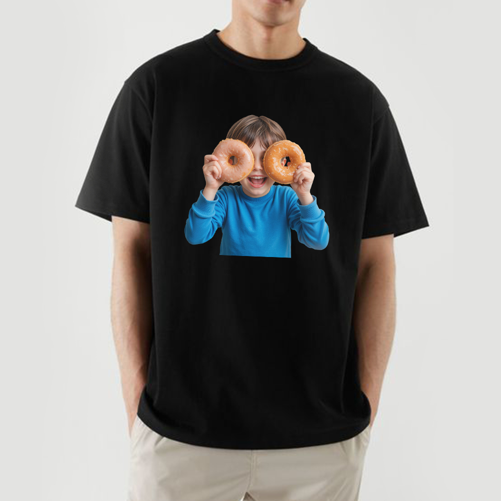 Baju Kaos Unisex Baby Face Donut 1