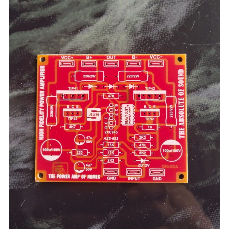 PCB Driver Power Amplifier NAMEC High Fidelity Power.