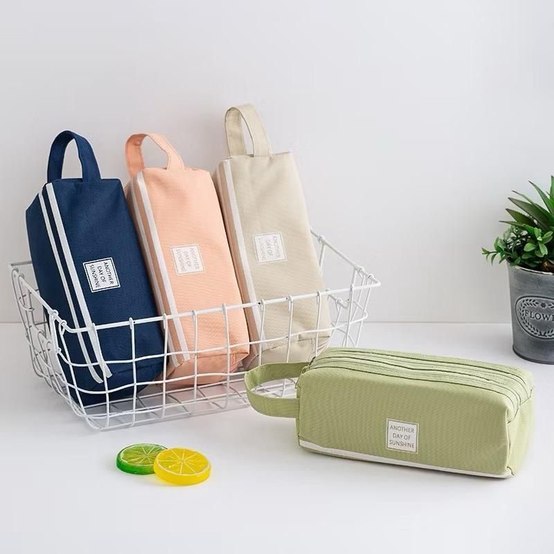 

KA80 Kotak Tempat Penyimpanan Alat Tulis 2 Pouch dan Stationery Dual Zipper
