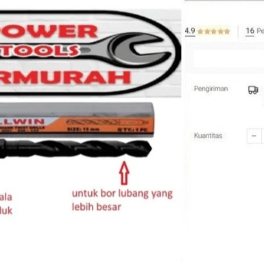 

Mata Bor HSS Besi 14 mm Kones Cones Taper Shank Tapered Drill 14mm