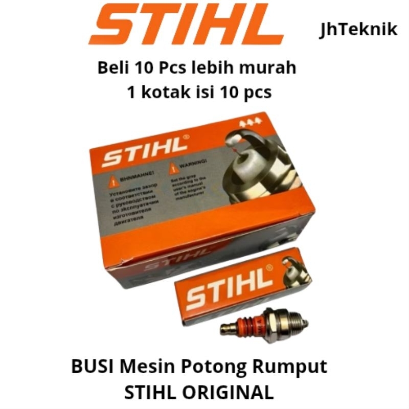 JHTeknik Busi Mesin Potong Rumput STIHL ORIGINAL/Busi Mesin Rumput STIHL/Busi Mesin Potong Rumput 2 