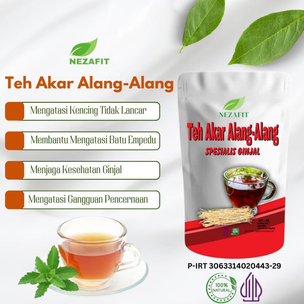 

Teh Akar Alang Alang Original Alami Untuk Ginjal Cuci Darah Kemih Prostat kencing Berbusa Nezafit