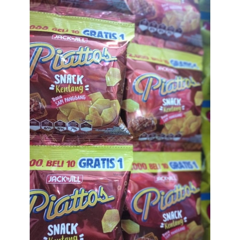 

CIKI PIATTOS SNACK KENTANG SAPI PANGGANG/PIATTOS RENCENG/PIATOS SAPI PANGGANG