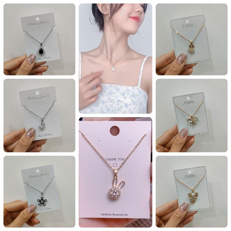 Kalung Wanita Simple Elegan Kalung Liontin Kalung Fashion Wanita Berkualitas Aksesoris Wanita