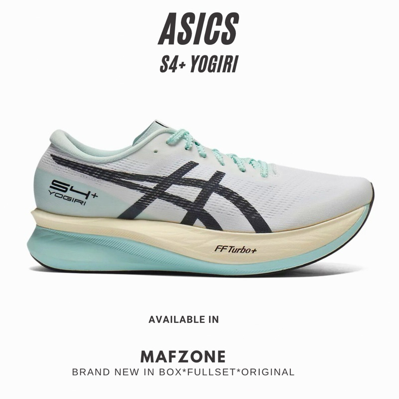 ASICS S4+ YOGIRI Mens Running White/Black ORIGINAL