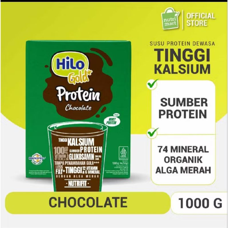 

HiLo GOLD Chocolate/Original 1000 Gr - Susu Tinggi Kalsium