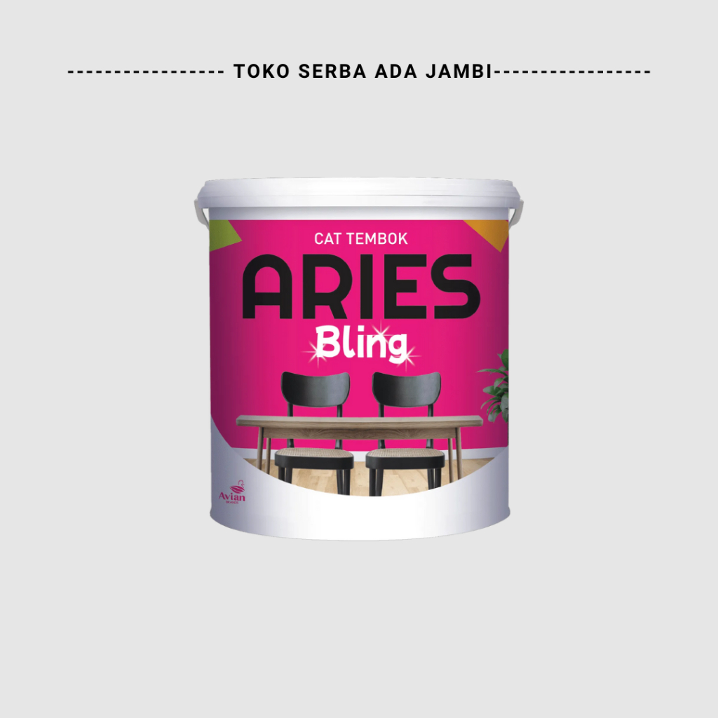 Cat Tembok Aries Bling 4,5 kg pabrik Avian Brands / Cat Dinding Aries Bling / Cat Air Cepat Kering /