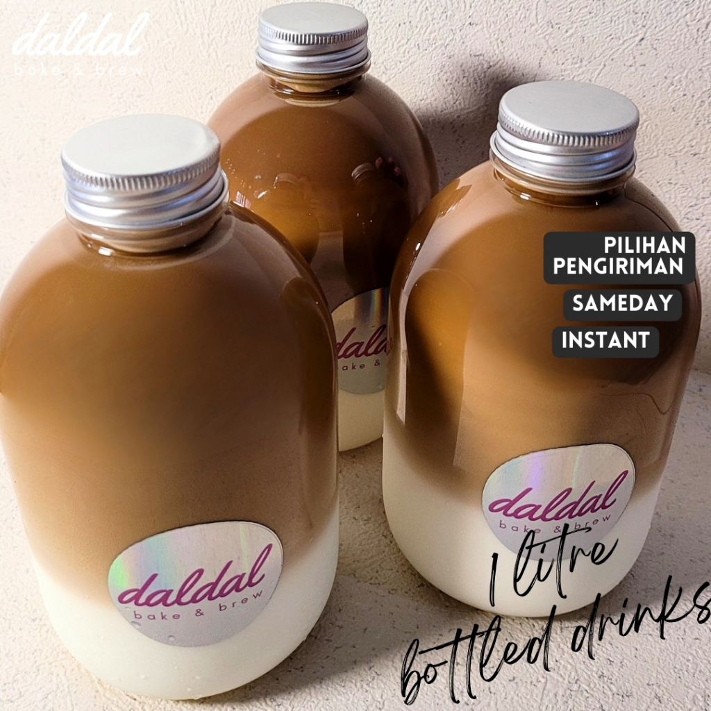 

1 liter botol endut daldal medan coffee chocolate matcha strawberry hertiv