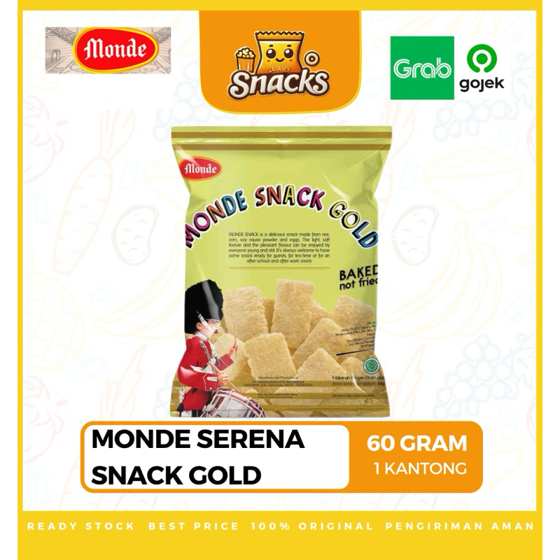 

Lav.Snacks︱Monde Serena Snack Gold 60GR - 1 PCS