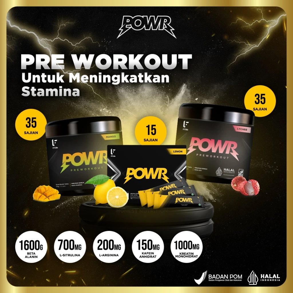 Fitlife POWR Pre Workout 15 Sachet PWO