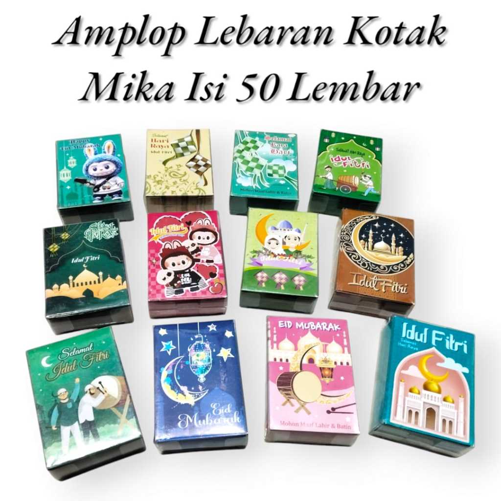 

Amplop Lebaran Idul Fitri Ukuran M /Amplop Lebaran Isi 50 Lembar