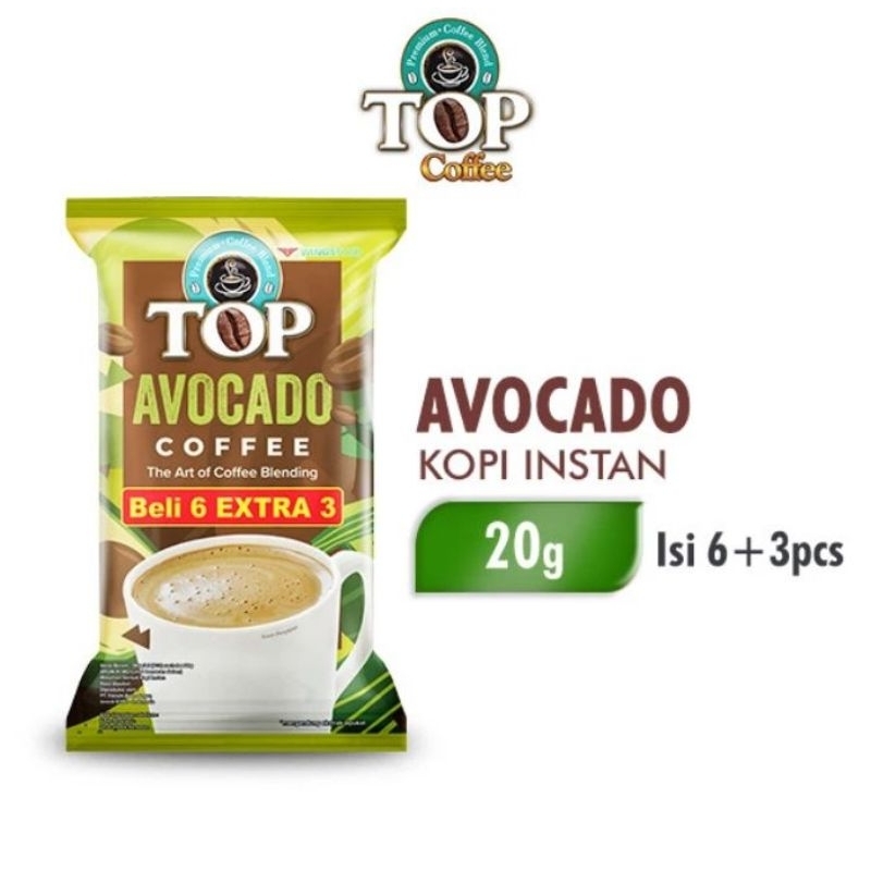 

Top Coffee Kopi Instan Rasa Alpukat 3in1 isi 9