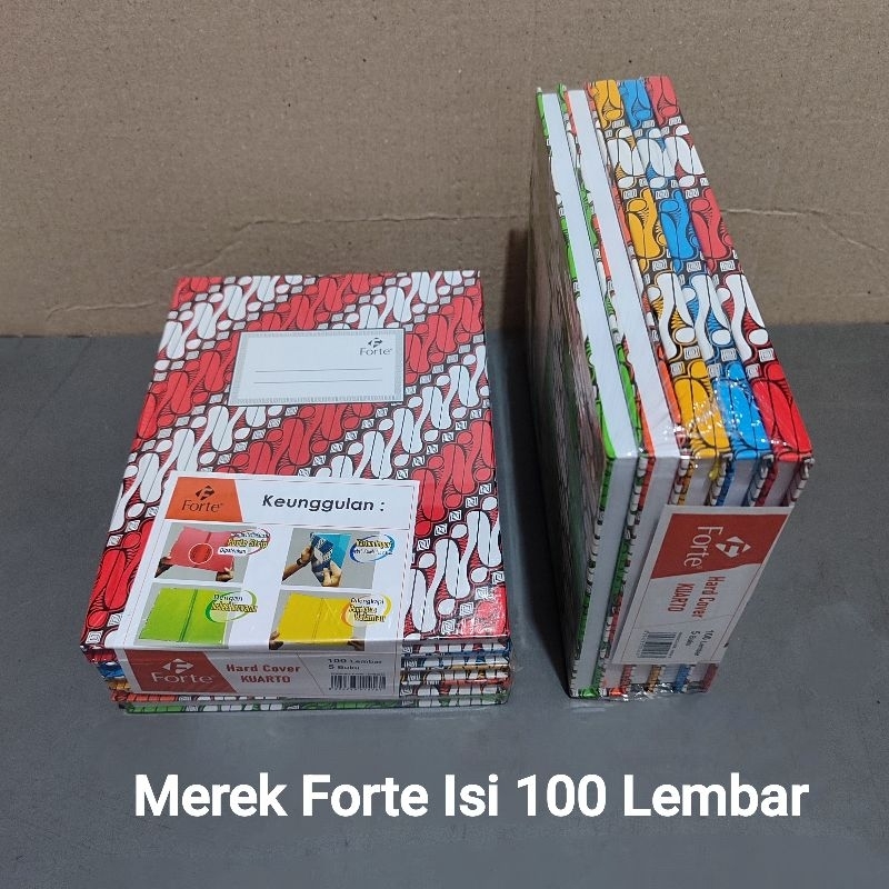 

HJK 1 Pak Buku Tulis Kwarto 100 Lembar & 80 Lembar Isi 5 Pcs
