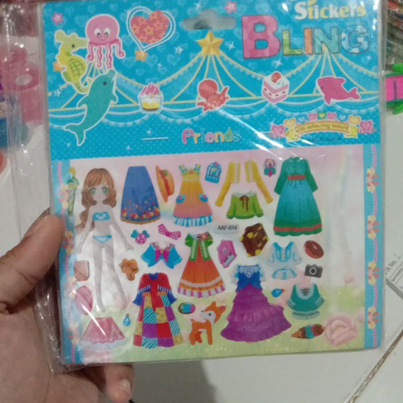 

stiker bling / timbul 1si 20 pcs