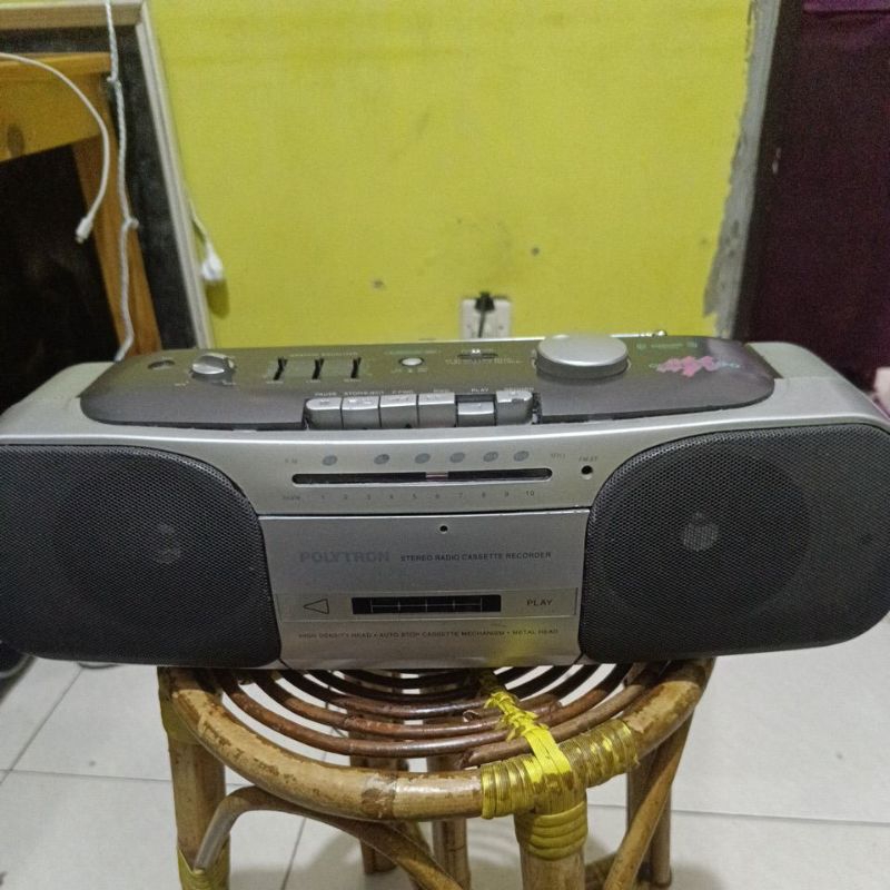 Polytron mini compo PSCFM radio tape jadul kompo