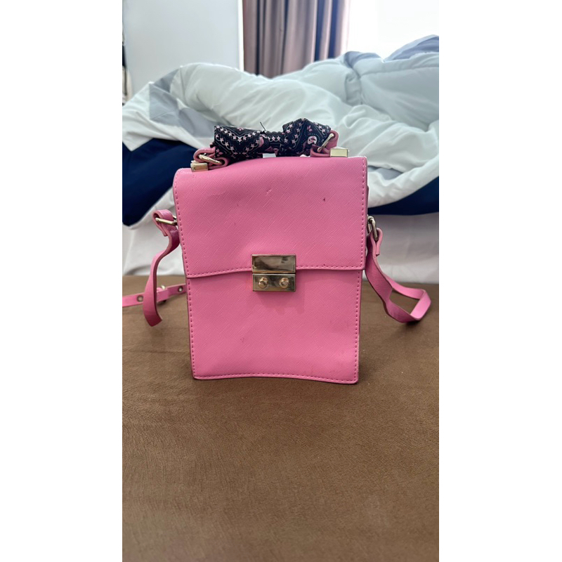 Zara Pink Twilly Sling Bag Preloved