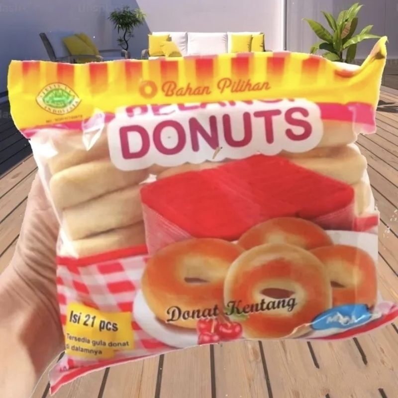 

PROMO Pelangi Donat Kentang Isi 21 Pcs + Gula Halus Berat 520 Gr