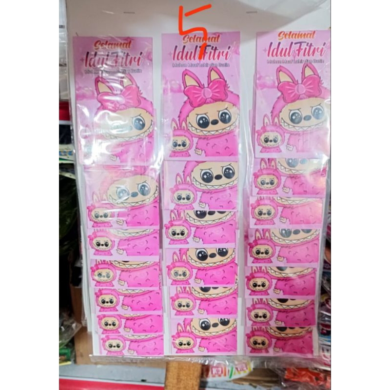 Viral Angpao Labubu Idul Fitri Berhadiah Uang dan Accesories isi 20