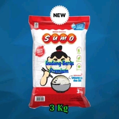 

Beras SUMO 3Kg 《 KEMASAN MERAH 》