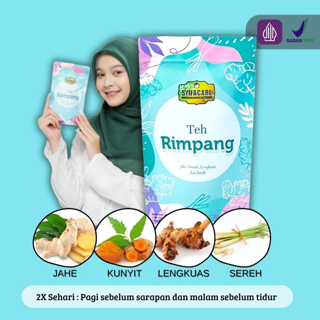 

Teh Rimpang Celup Syifacare Teh Detox JSR Imunitas Ramuan Rempah Rimpang BPOM
