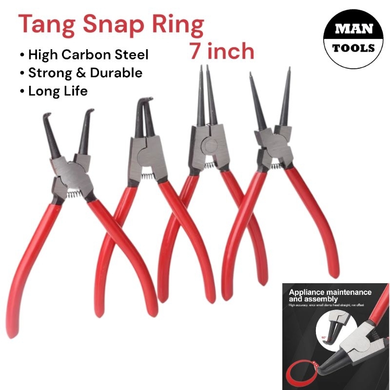 Tang Snap Ring Carboon Steel Pembuka Ring Seal