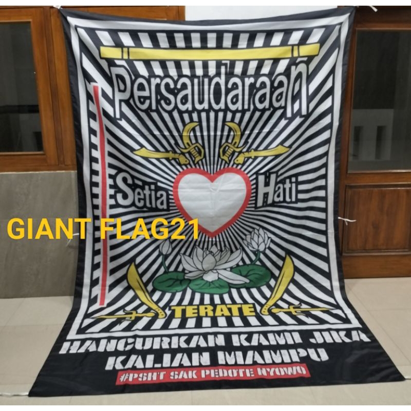BENDERA PAKEM PSHT MURAH UKURAN 100X200CM