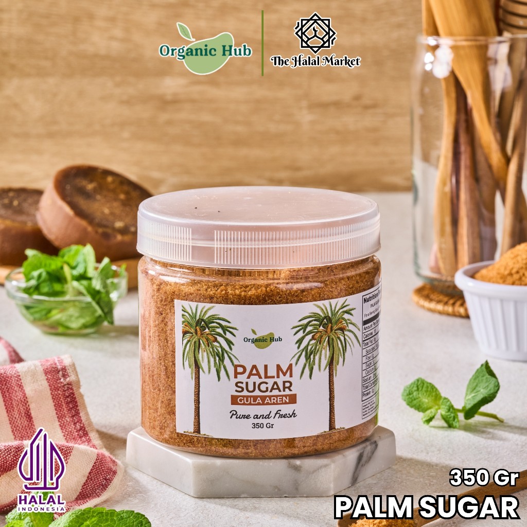 

Organic Hub Gula Aren Bubuk 100% Original Natural Premium Quality Palm Sugar Powder Organik 350 gr