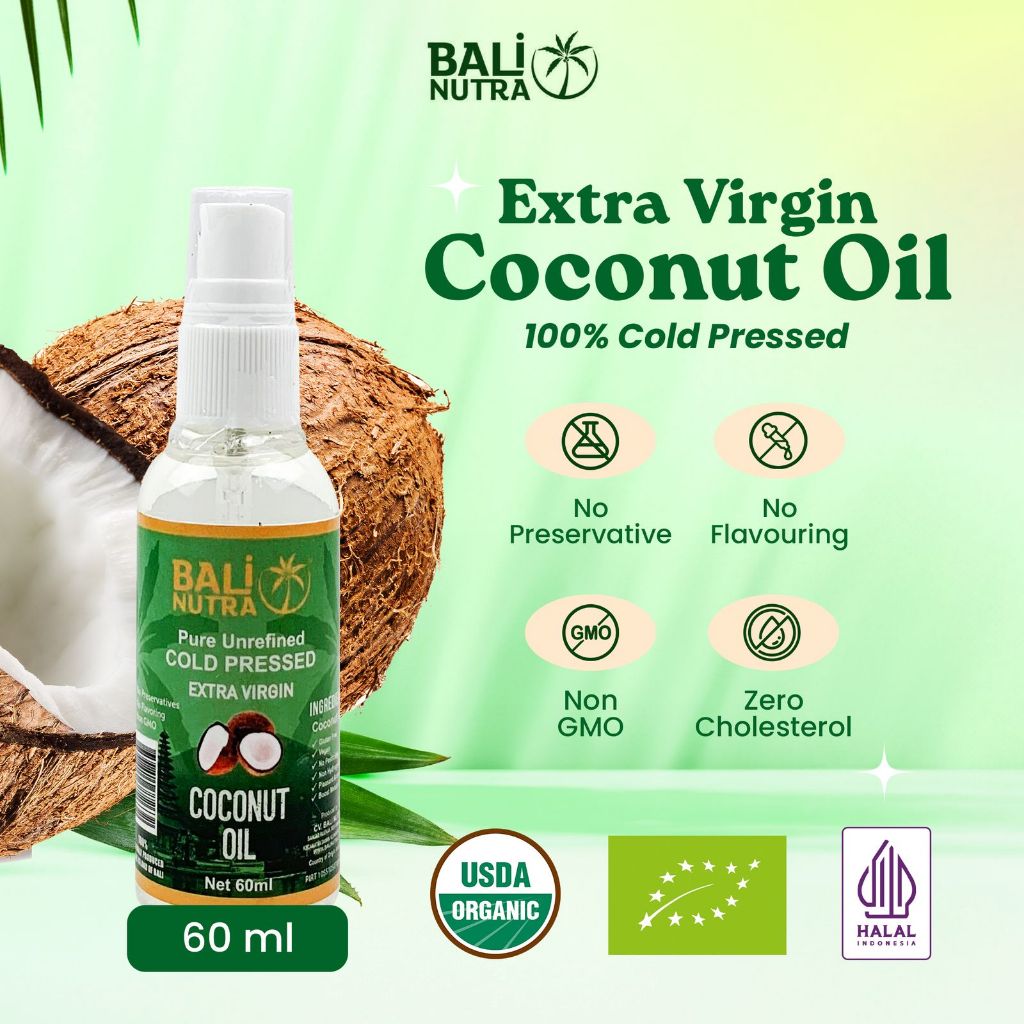 

Bali Nutra Coconut Oil - Minyak Kelapa VCO 60ml