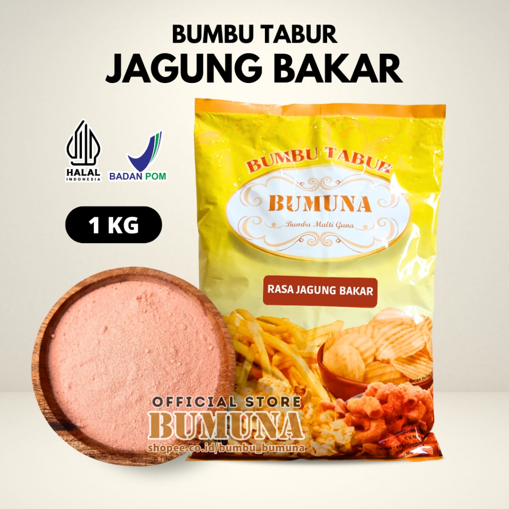 

Bumbu Tabur Jagung Bakar 1Kg BUMUNA - Bumbu Cemilan Snack Kripik